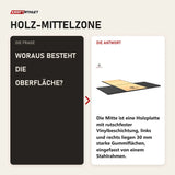 Frage und Antwort zu Titanium Strength Gewichtheberplattform TP60: Woraus besteht die Oberfläche?