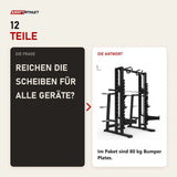 Frage und Antwort zu Titanium Strength Go Pro or Go Home Pack: Reichen die Scheiben für alle Geräte?