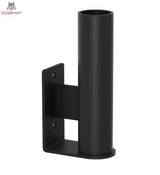 Titanium Strength H32 Vertikale Stangenlagerung in Schwarz mit Wandplatte, Schrägansicht