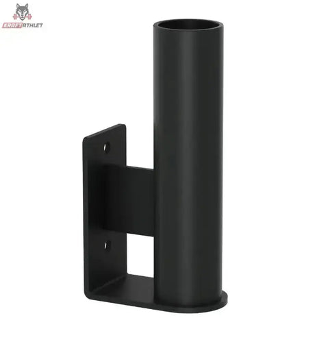 Titanium Strength H32 Vertikale Stangenlagerung in Schwarz mit Wandplatte, Schrägansicht