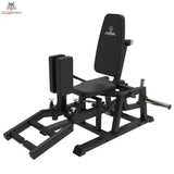 Titanium Strength HA30 Abduktions-Adduktionsmaschine in der Frontansicht mit Sitz, beiden Beinpolstern und Fußrasten