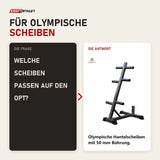 Frage und Antwort zu Titanium Strength Hantelscheibenständer OPT: Welche Scheiben passen auf den OPT?