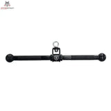 Titanium Strength HB02 Drehbare Gerade Stange 50 cm in Schwarz, Frontansicht mit mittiger Drehöse