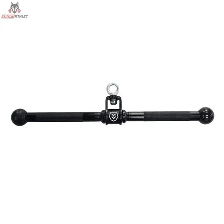 Titanium Strength HB02 Drehbare Gerade Stange 50 cm in Schwarz, Frontansicht mit mittiger Drehöse