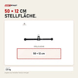 Maßbild Titanium Strength HB02 Drehbare Gerade Stange 50 cm: Stellfläche 50 × 12 cm