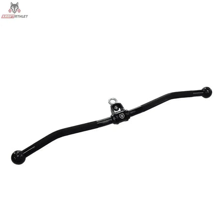 Titanium Strength HB06 Drehbarer Curl-Z-Griff in Schwarz, Frontansicht mit gebogener Stange und Drehöse