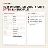 Technische Daten und Merkmale von Titanium Strength HB06 Drehbarer Curl-Z-Griff als Tabelle