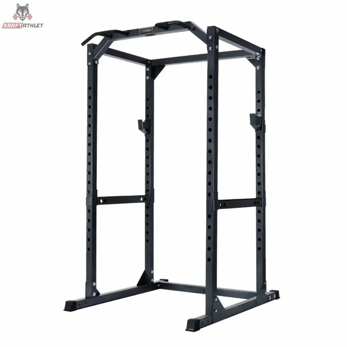 Titanium Strength Heavy Duty Power Cage 340P in Schwarz, Schrägansicht von vorne rechts
