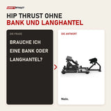 Frage und Antwort zu Titanium Strength Hip Thrust Black Series: Brauche ich eine Bank oder Langhantel?