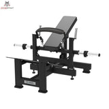 Titanium Strength Hip Thrust Elite Series: Frontansicht mit Rückenpolster und Hebelarm