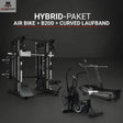 Titanium Strength Hybrid-Paket, Übersicht mit Kraftstation, Air Bike und Curved Laufband