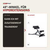 Frage und Antwort zu Titanium Strength Hyper Extension 45-Grad-Bank BH45: Kann ich mit Zusatzgewicht trainieren?