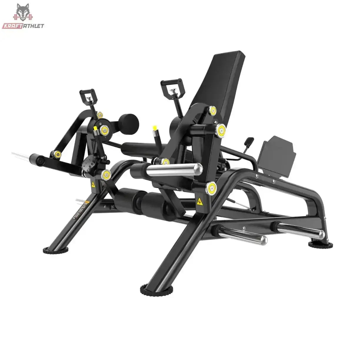 Titanium Strength Genesis Series IsoLateral Beinstrecker in seitlicher Schrägansicht mit Hebelarmen