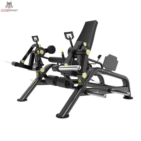 Titanium Strength Genesis Series IsoLateral Beinstrecker in seitlicher Schrägansicht mit Hebelarmen