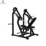 Titanium Strength Elite Series IsoLateral Schulterpresse – Frontansicht mit Rückenpolster und beiden Griffen