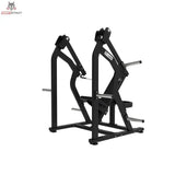 Titanium Strength Elite Series IsoLateral Schulterpresse – Schrägansicht von vorn mit Scheibenaufnahmen