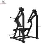 Titanium Strength Elite Series IsoLateral Schulterpresse – Seitenansicht in Schwarz mit Hebelarmen und Sitz