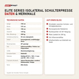 Technische Daten und Merkmale von Titanium Strength Elite Series IsoLateral Schulterpresse als Tabelle