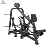 Titanium Strength Genesis Series IsoLaterales Rudern mit Brustpolster in Seitenansicht mit Sitz und Hebel