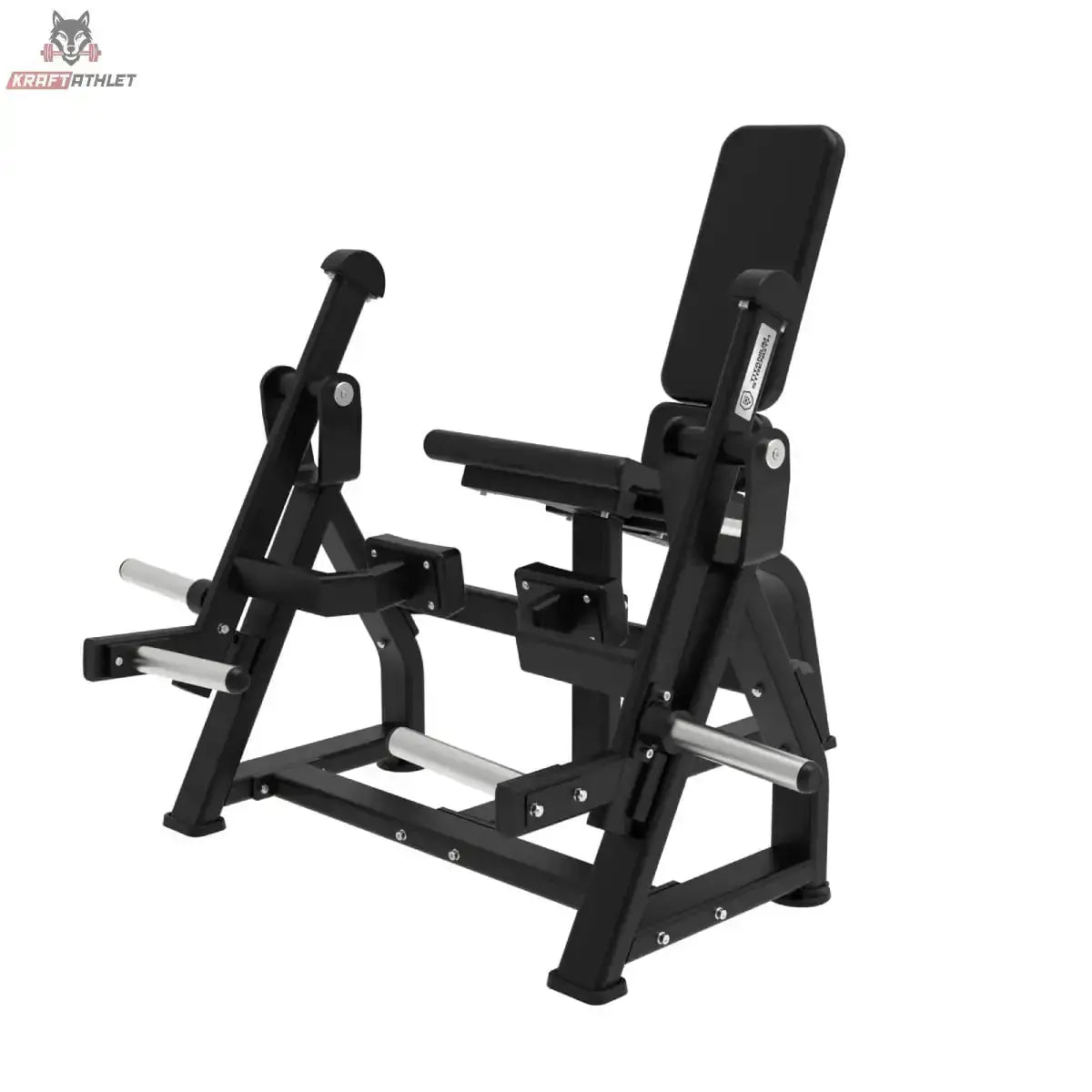 Titanium Strength Killing Legs Pack: Beinstrecker mit gepolsterter Lehne, Schrägansicht auf Weiß