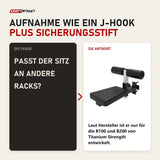 Frage und Antwort zu Titanium Strength Lat-Pulldown-Sitz für B100 und B200: Passt der Sitz an andere Racks?