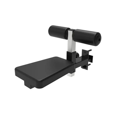 Titanium Strength Lat-Pulldown-Sitz für B100 und B200, Schrägansicht mit Sitzpolster, Beinrollen und Halterung