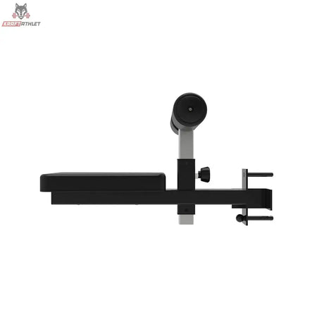 Titanium Strength Lat-Pulldown-Sitz für B100 und B200, Seitenansicht mit Sitzplatte, Klemme und Beinrolle