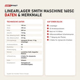 Technische Daten und Merkmale von Titanium Strength Linearlager Smith Maschine 160SC als Tabelle