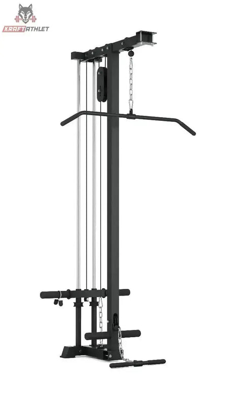 Titanium Strength LR1 Lat und Row Attachment Evolution Frontansicht mit Latzugstange und unterem Rudergriff
