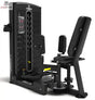 Titanium Strength M9 Selectorized Dualtrainer Abduktor/Adduktor, Schrägansicht mit Sitz und Beinpolstern