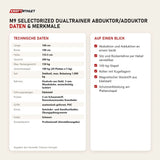 Technische Daten und Merkmale von Titanium Strength M9 Selectorized Dualtrainer Abduktor/Adduktor als Tabelle