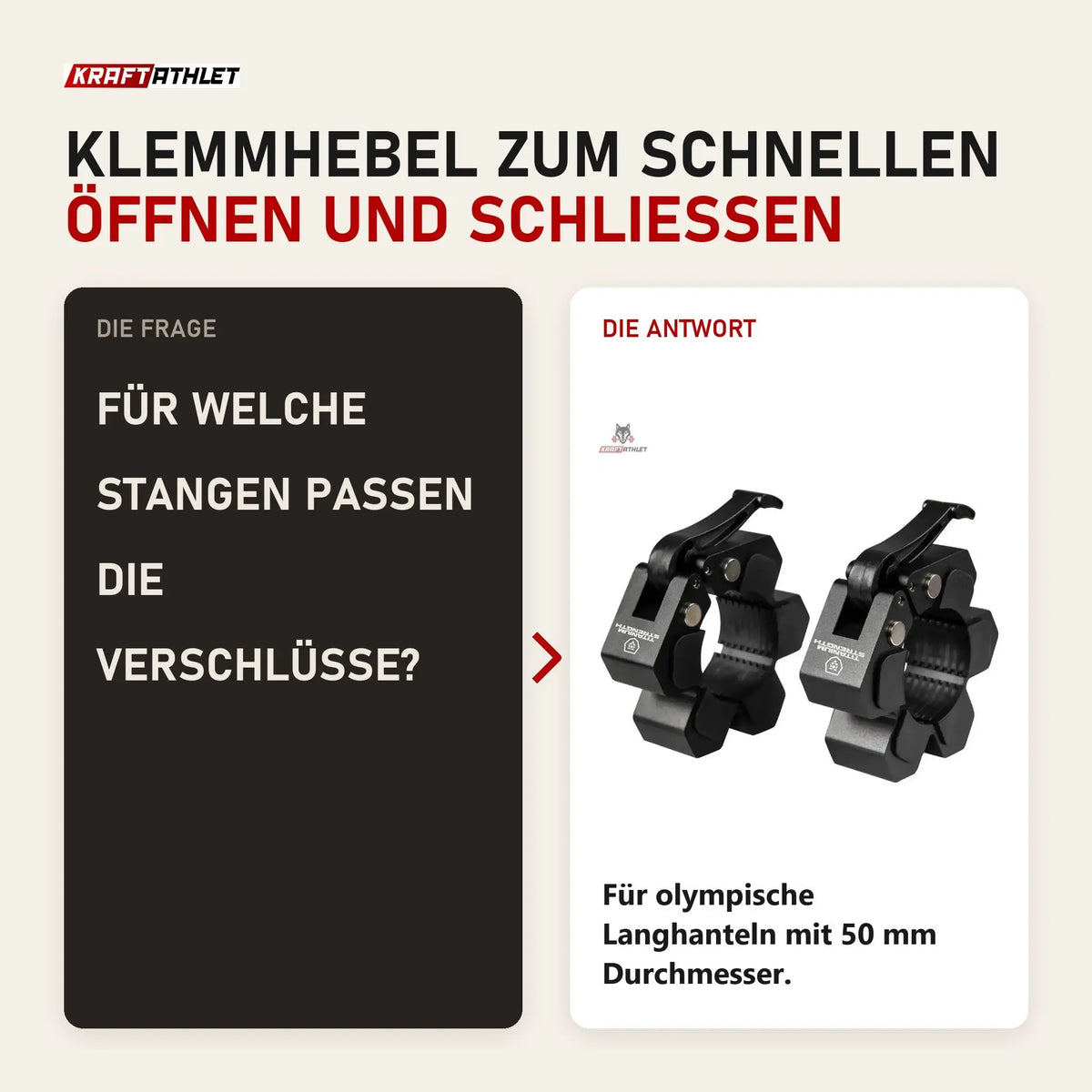 Frage und Antwort zu Titanium Strength MAGC Magnetische Aluminium-Verschlüsse: Für welche Stangen passen die Verschlüsse?