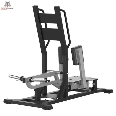 Titanium Strength MaxGlute Pro Abductor Stehend in Schrägansicht von hinten mit Hebelarm und Griffbügel