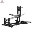 Titanium Strength MaxGlute Pro Belt Squat in Schrägansicht mit Hebelarm und Standplattform