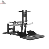 Titanium Strength MaxGlute Pro Belt Squat in Seitenansicht mit breiter Standplattform