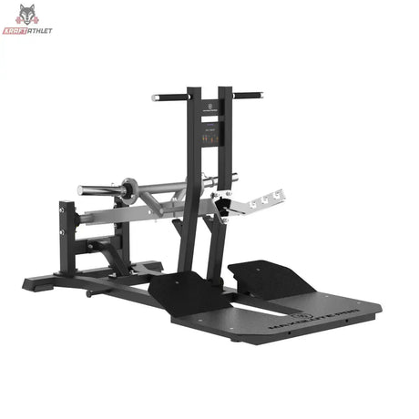 Titanium Strength MaxGlute Pro Belt Squat in Seitenansicht mit breiter Standplattform