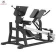 Titanium Strength MaxGlute Pro Duale Lendenwirbel-Hyperextension – Schrägansicht mit Hüftpolstern, Fersenrollen und Hebelarm