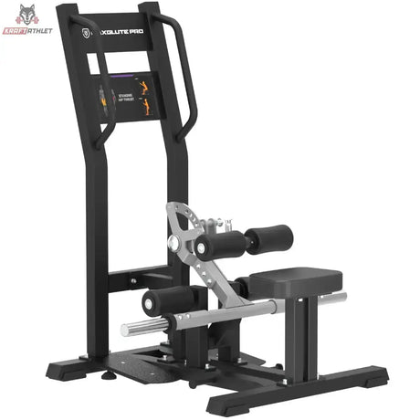 Titanium Strength MaxGlute Pro Hip Thrust im Stehen in Seitenansicht mit Scheibenaufnahme und Griffbügel