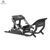 Titanium Strength MaxGlute Pro Hip Thrust Maschine – Schrägansicht mit Hüftpolster, Rückenpolster und Fußplattform
