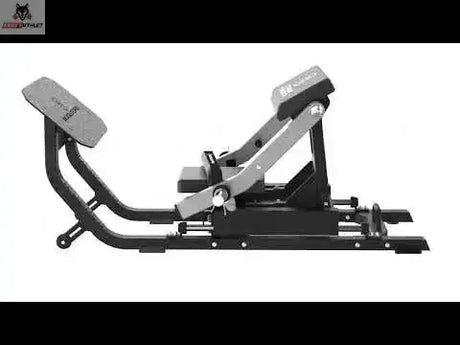 Titanium Strength MaxGlute Pro Hip Thrust Maschine – Seitenansicht mit Hüftbügel, Rückenpolster und Fußplatte
