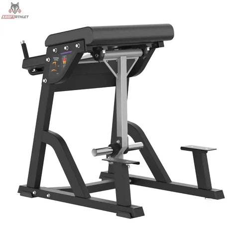 Titanium Strength MaxGlute Pro Inverse Hyperextension Maschine in Frontschrägansicht mit Pendelarm und Scheibenhalter