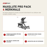 Titanium Strength MaxGlute Pro Pack mit 4 Merkmalen: Sieben Maschinen für den Glute-Bereich, Kniebeugen ohne Stange, Hip Thrust liegend und stehend, Abduktor und Hip Extension