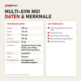 Technische Daten und Merkmale von Titanium Strength Multi-Gym MG1 als Tabelle