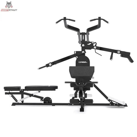 Titanium Strength Multigym Hebel LG3: Vorderansicht mit ausgebreiteten Hebelarmen, in Schwarz