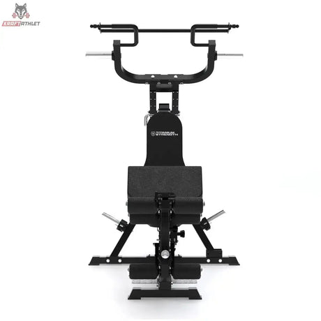 Titanium Strength Multigym Hebelmaschine LG1 – Frontansicht mit Griffbügel und Rückenlehne