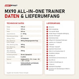 Technische Daten und Lieferumfang von Titanium Strength MX90 All-in-One Trainer als Tabelle