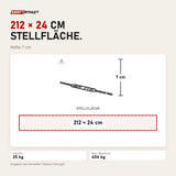 Maßbild Titanium Strength Olympic Multi Grip Bar Hantelstange: Stellfläche 212 × 24 cm, Höhe 7 cm