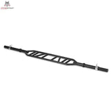 Titanium Strength Olympic Multi Grip Bar Hantelstange in Schrägansicht mit mehreren Griffpositionen