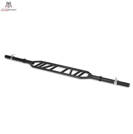 Titanium Strength Olympic Multi Grip Bar Hantelstange in Schrägansicht mit mehreren Griffpositionen