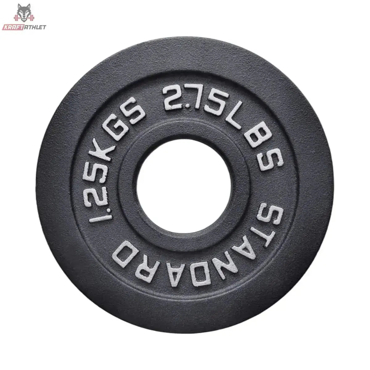 Titanium Strength Olympische Hantelscheiben Gusseisen 1,25–25 kg: einzelne 1,25-kg-Scheibe in Frontansicht